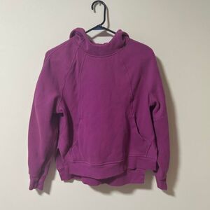 Lululemon Berry-Colored Hoodie – Soft Cozy Athletic Pullover